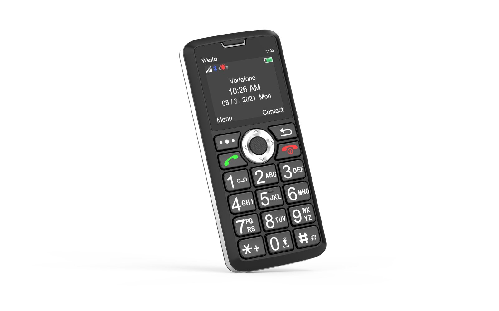 WKEY T100 Gümüş Tuşlu Cep Telefonu Ke Welio WKEY T100 Tuşlu Kamerası Asker