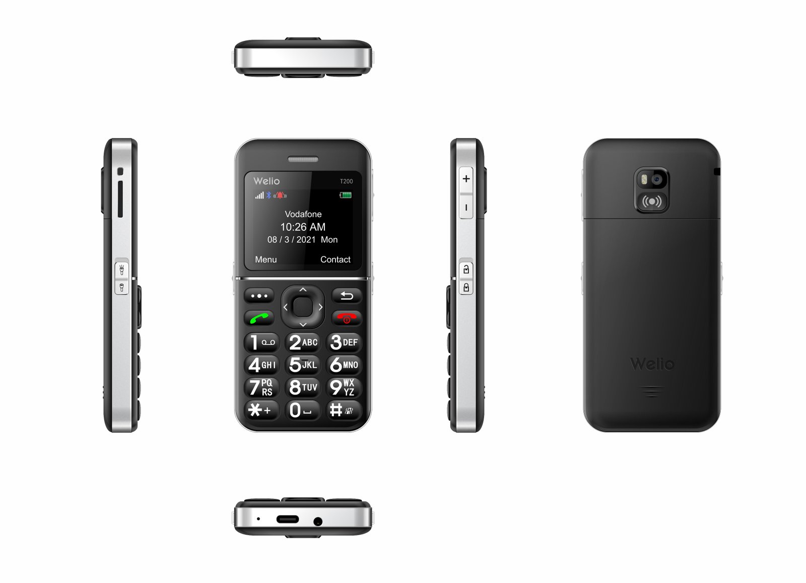 WKEY T200 Tuşlu Cep Telefonu Kameralı