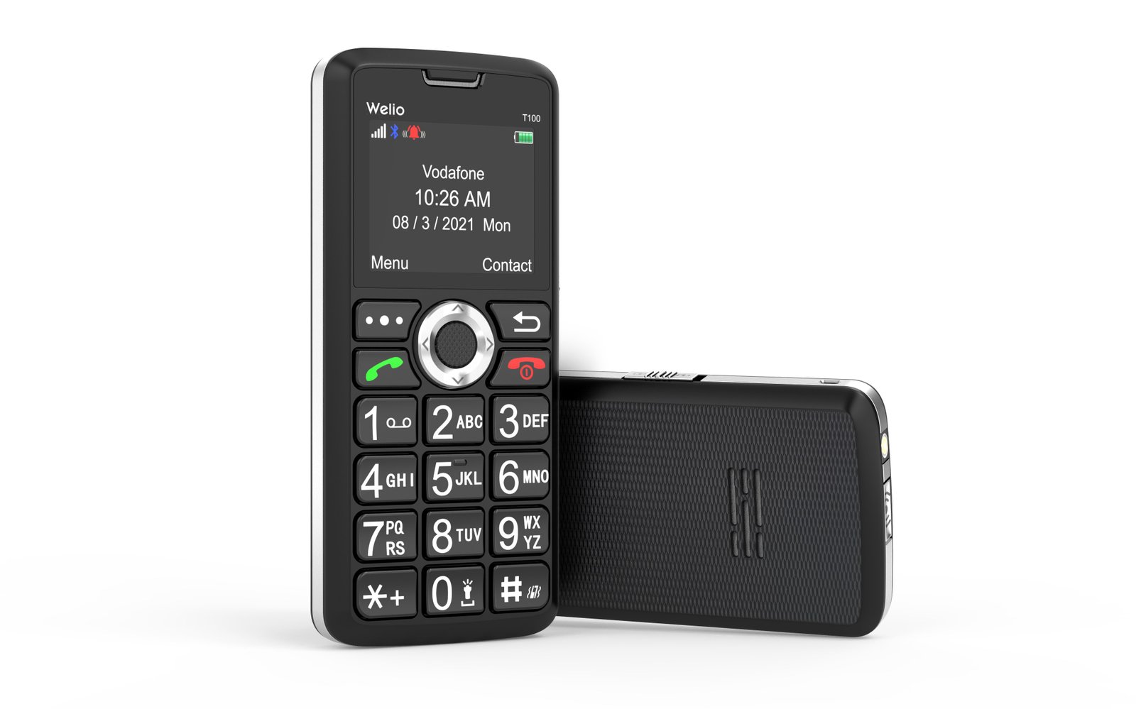 WKEY T100 Gümüş Tuşlu Cep Telefonu