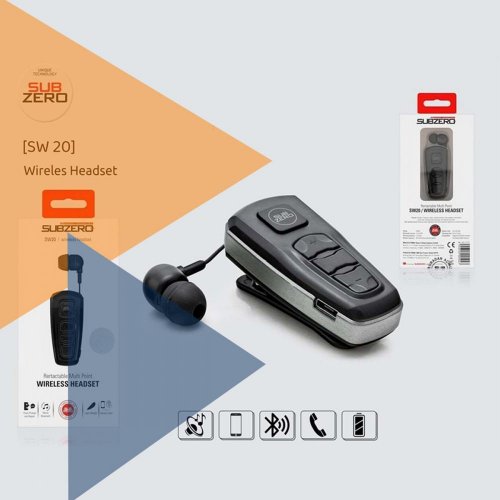 Subzero SW-20 Makaralı Bluetooth Kulaklık
